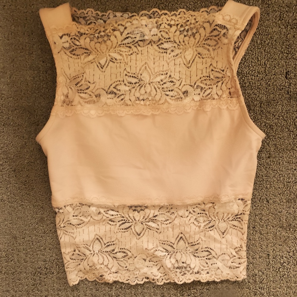 Beige/pink Bebe top